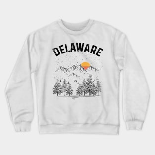 Delaware State Vintage Retro Crewneck Sweatshirt